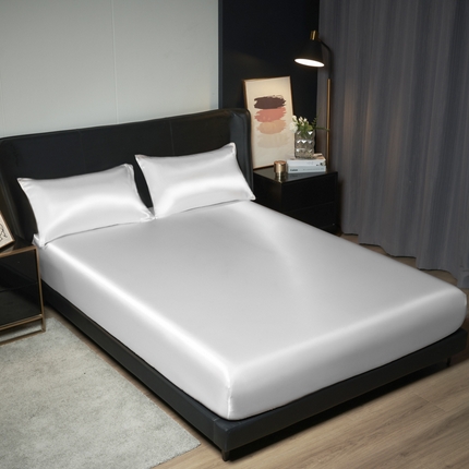 闲鱼家纺 2025新款轻奢款跨境外贸可定制色丁床笠（非质量问题  不退不换） 米白