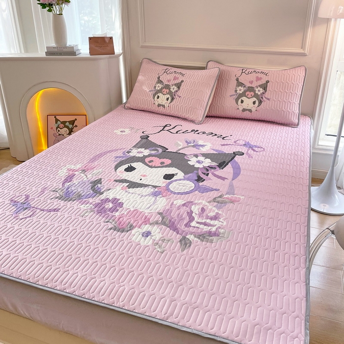 91家纺网 家纺一手货源 找家纺 蘭菲家纺 2024新款大版三丽鸥卡通凉席 花仙子