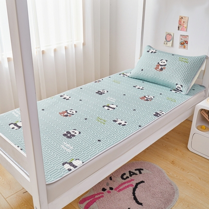 91家纺网 家纺一手货源 找家纺 （总）爱思凯家纺 2025款【印花学生床乳胶凉席】清新乳胶条席