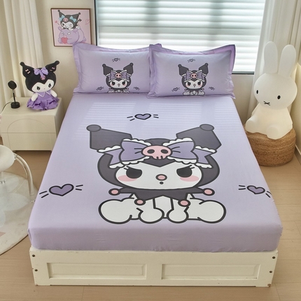 蘭菲家纺 2024新款全棉大版三丽鸥卡通单床笠 乐巴库