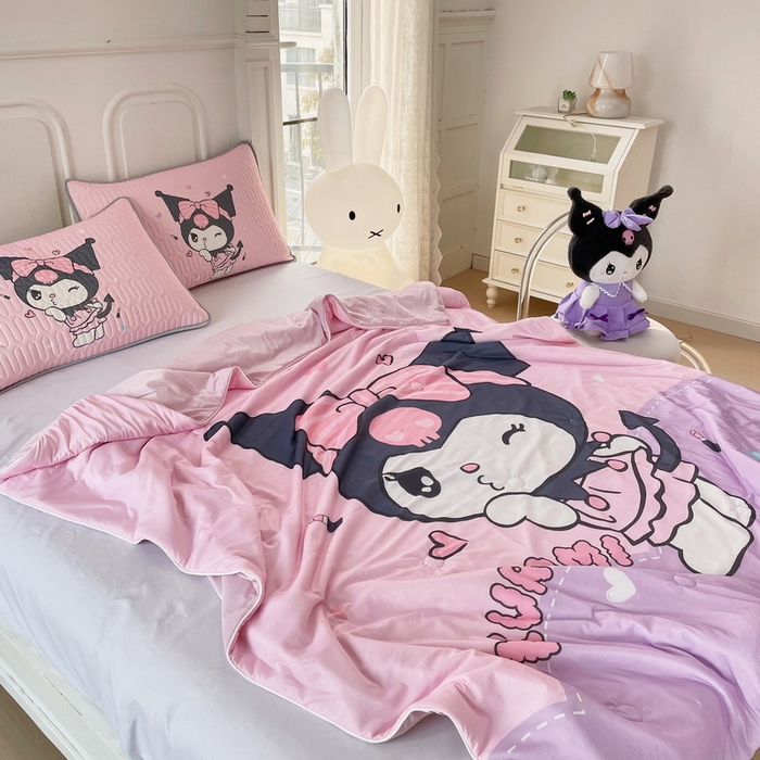 91家纺网 家纺一手货源 找家纺 蘭菲家纺 三丽欧凉感丝夏被 公主酱小库