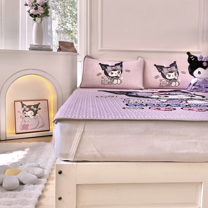 91家纺网 家纺一手货源 找家纺 蘭菲家纺 2024新款大版三丽鸥卡通凉席 小库日记