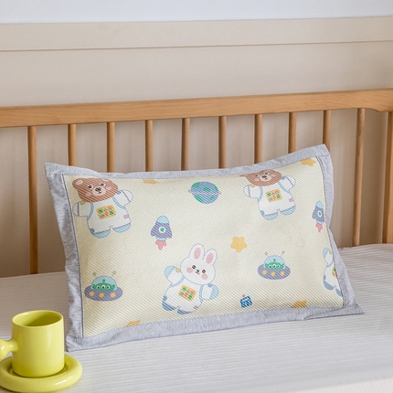 91家纺网 家纺一手货源 找家纺 （总）嗨生活 2025新款A类儿童冰藤枕套 幼儿园枕套 儿童枕套