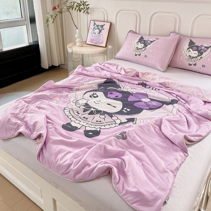 91家纺网 家纺一手货源 找家纺 蘭菲家纺 三丽欧凉感丝夏被 奶油巴库