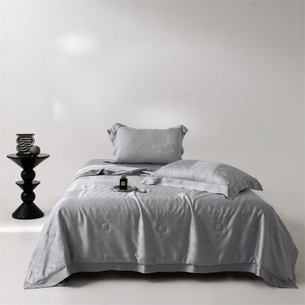 91家纺网 家纺一手货源 找家纺 （总）头等舱 2025新款双A类抗菌100S莱赛尔大提花55%大豆夏被（配包装）