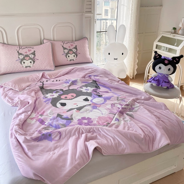 91家纺网 家纺一手货源 找家纺 蘭菲家纺 三丽欧凉感丝夏被 花仙子