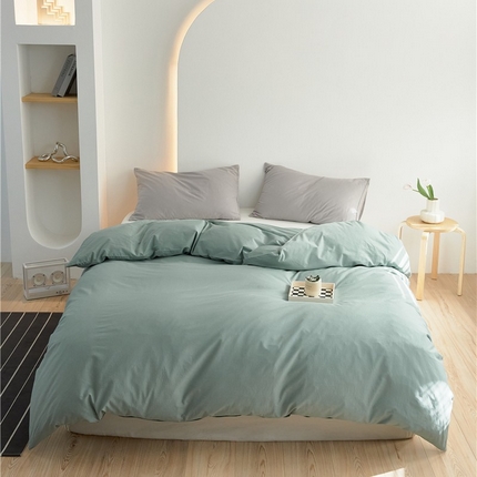 新款40支13372精梳棉纯色彩虹糖单品系列单品被套 彩虹-天青