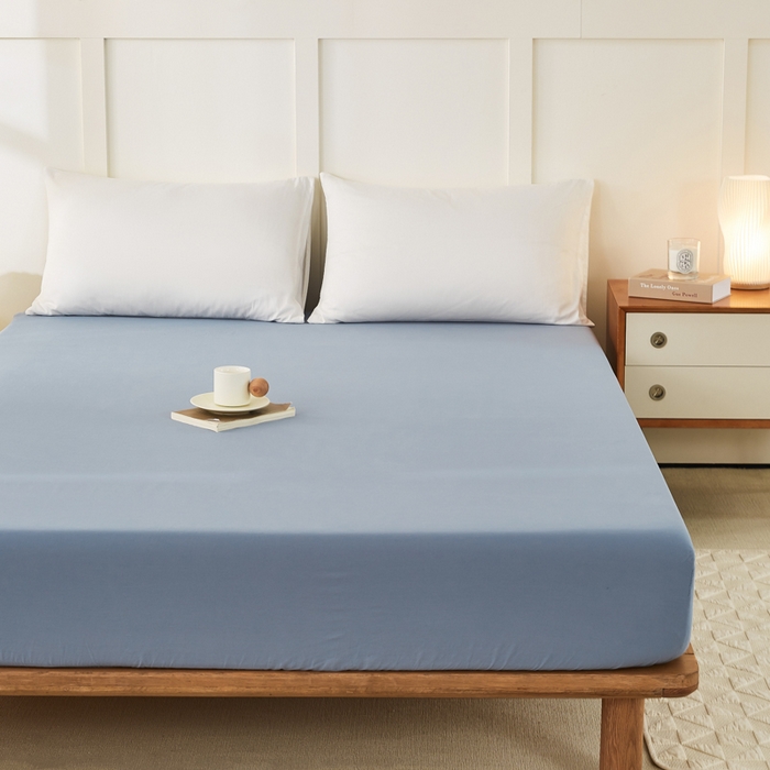 91家纺网 家纺一手货源 找家纺 凡客家居 2024新款全棉色织水洗棉单床笠学生宿舍 贝拉—咖