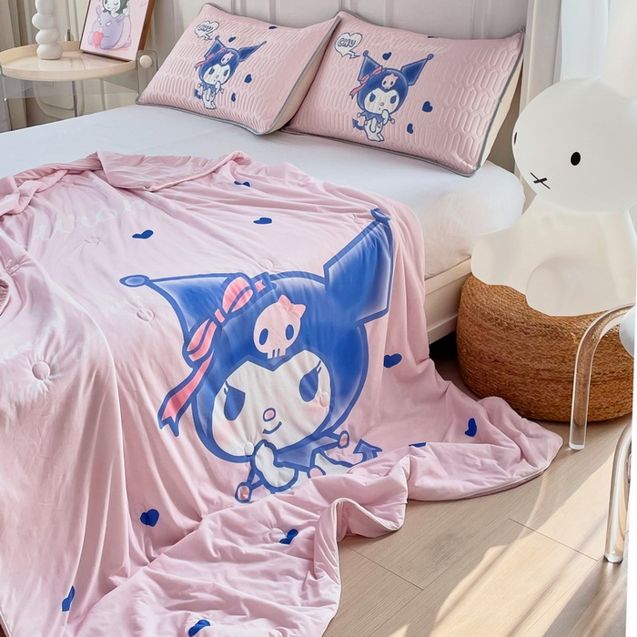 91家纺网 家纺一手货源 找家纺 蘭菲家纺 三丽欧凉感丝夏被 小魔仙