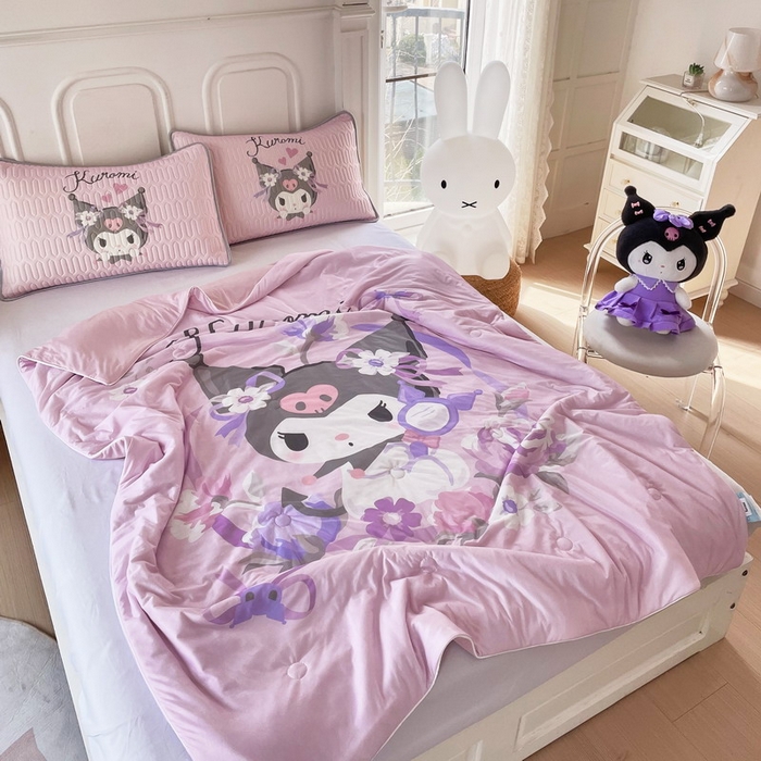 91家纺网 家纺一手货源 找家纺 蘭菲家纺 三丽欧凉感丝夏被 花仙子