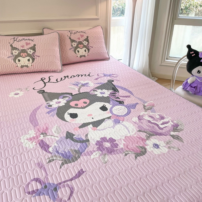 91家纺网 家纺一手货源 找家纺 蘭菲家纺 2024新款大版三丽鸥卡通凉席 花仙子