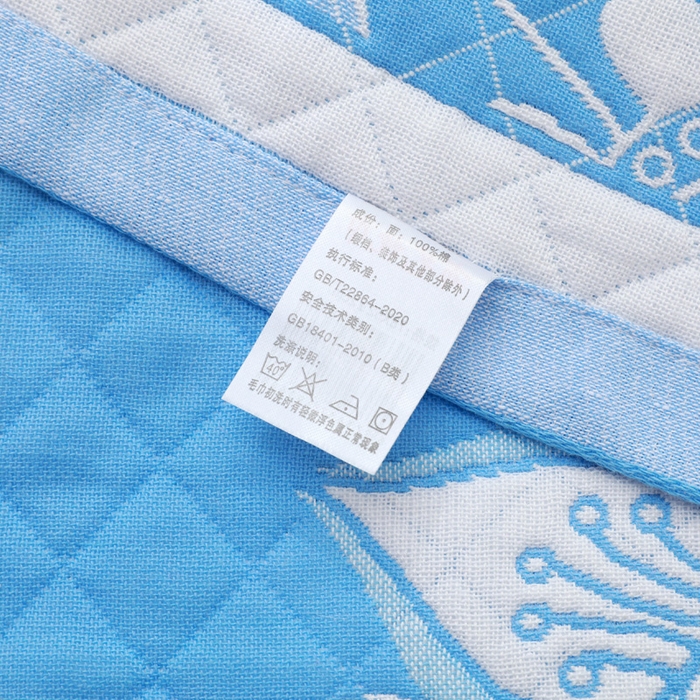 91家纺网 家纺一手货源 找家纺 朴尔家纺 2024新款柔棉卡漫风系列三层纱布枕巾 52*78cm一对 花菲语兰