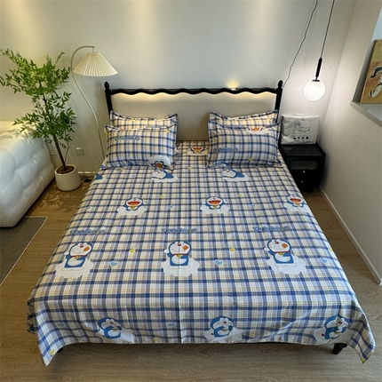 91家纺网 家纺一手货源 找家纺 一隅花田 2024新款老粗布三件套 百变哆啦