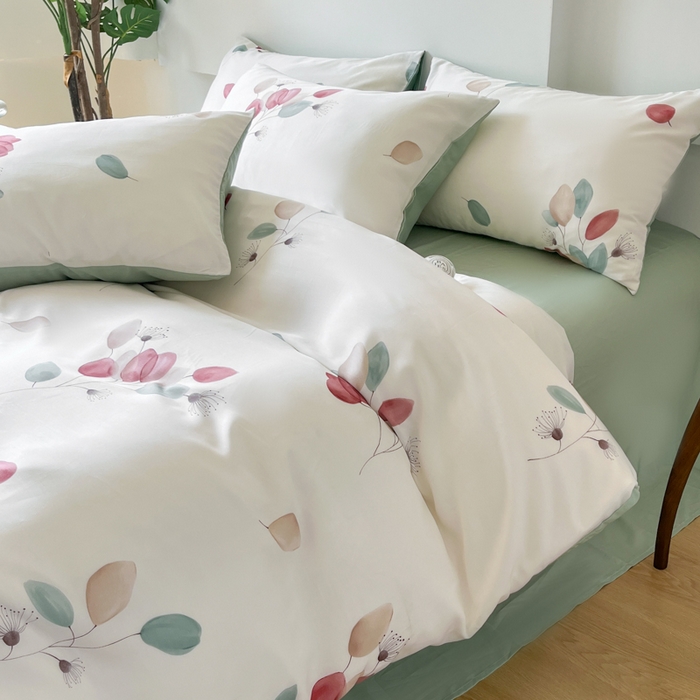 91家纺网 家纺一手货源 找家纺 千朵 2024新款莱赛尔天丝四件套 盈歌