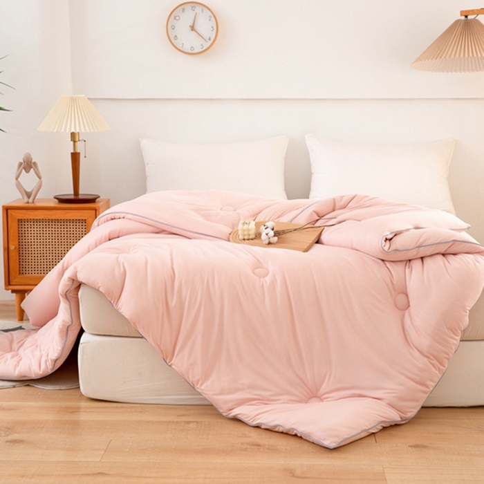 91家纺网 家纺一手货源 找家纺 （总）啊雅家居 2025新款A类针织棉云柔大豆被抗菌被子被芯 