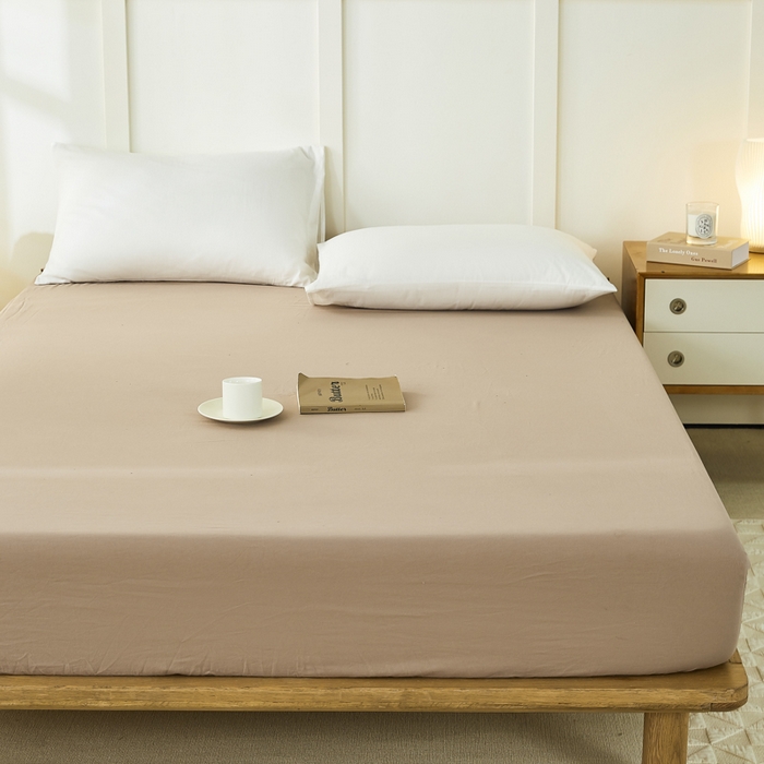 91家纺网 家纺一手货源 找家纺 凡客家居 2024新款全棉色织水洗棉单床笠学生宿舍 轻萝—米