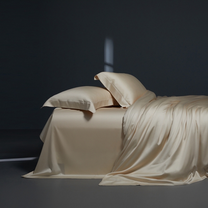 91家纺网 家纺一手货源 找家纺 缔缦 2024新款60天丝棉四件套-花漾 香槟