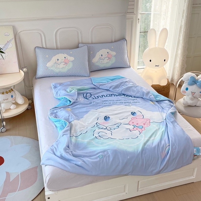 91家纺网 家纺一手货源 找家纺 蘭菲家纺 三丽欧凉感丝夏被 棉花糖