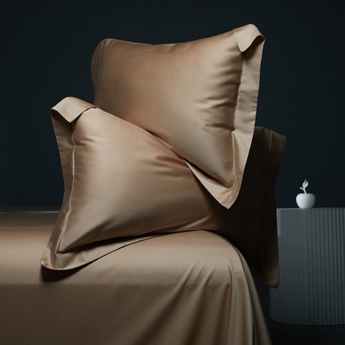 91家纺网 家纺一手货源 找家纺 缔缦 2024新款60天丝棉四件套-花漾 米咖色