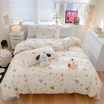 91家纺网 家纺一手货源 找家纺 （总）TT.one 塔塔家居 2025新款全棉印花小清新四件套