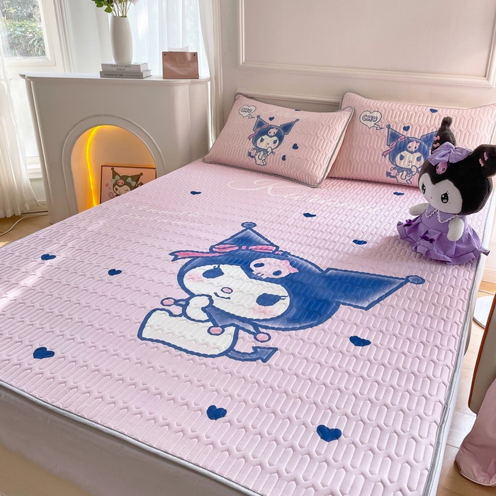 91家纺网 家纺一手货源 找家纺 蘭菲家纺 2024新款大版三丽鸥卡通凉席 小魔仙