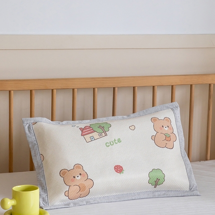 91家纺网 家纺一手货源 找家纺 （总）嗨生活 2025新款A类儿童冰藤枕套 幼儿园枕套 儿童枕套