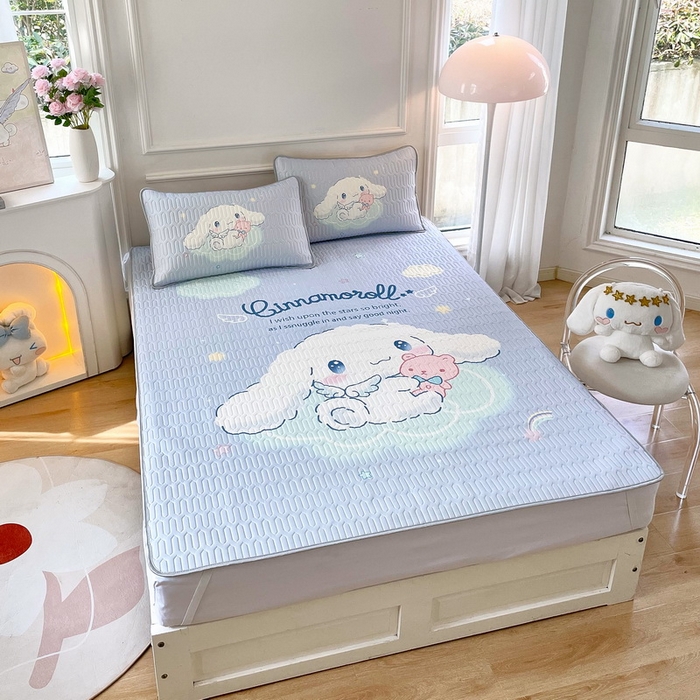 91家纺网 家纺一手货源 找家纺 蘭菲家纺 2024新款大版三丽鸥卡通凉席 棉花糖