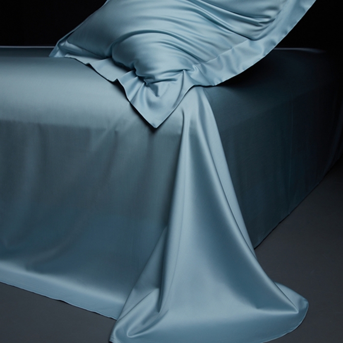 91家纺网 家纺一手货源 找家纺 缔缦 2024新款60天丝棉四件套-花漾 微醺兰