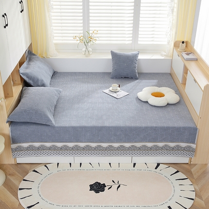 91家纺网 家纺一手货源 找家纺 手艺人沙发垫炕垫 2025新款雪尼尔提花绣花炕盖榻榻米炕垫XK619-XK655 XK627