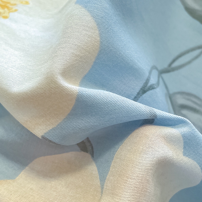 91家纺网 家纺一手货源 找家纺 绵庭家纺 2024新款AB版12868全棉印花单床单 雅致花都