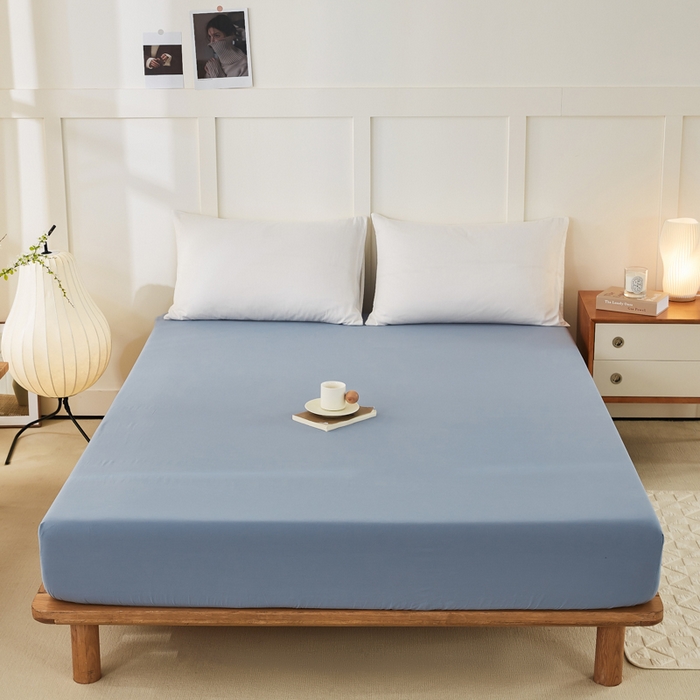 91家纺网 家纺一手货源 找家纺 凡客家居 2024新款全棉色织水洗棉单床笠学生宿舍 贝拉—咖