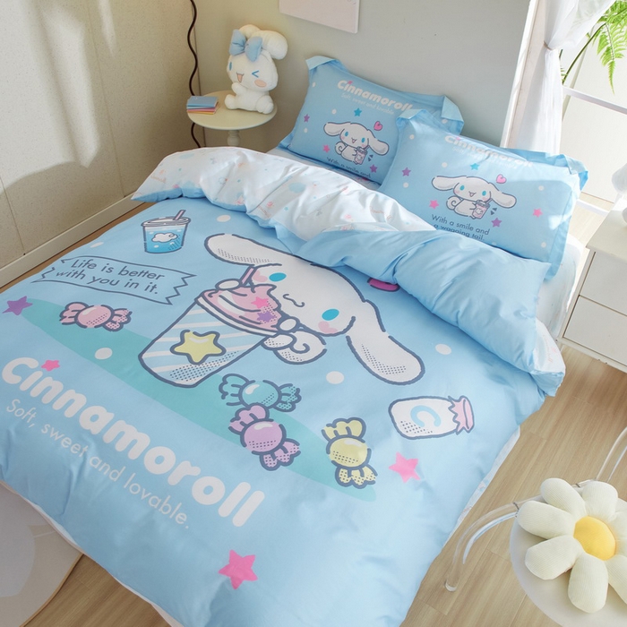 91家纺网 家纺一手货源 找家纺 蘭菲家纺 三丽欧全棉四件套 奶茶来了