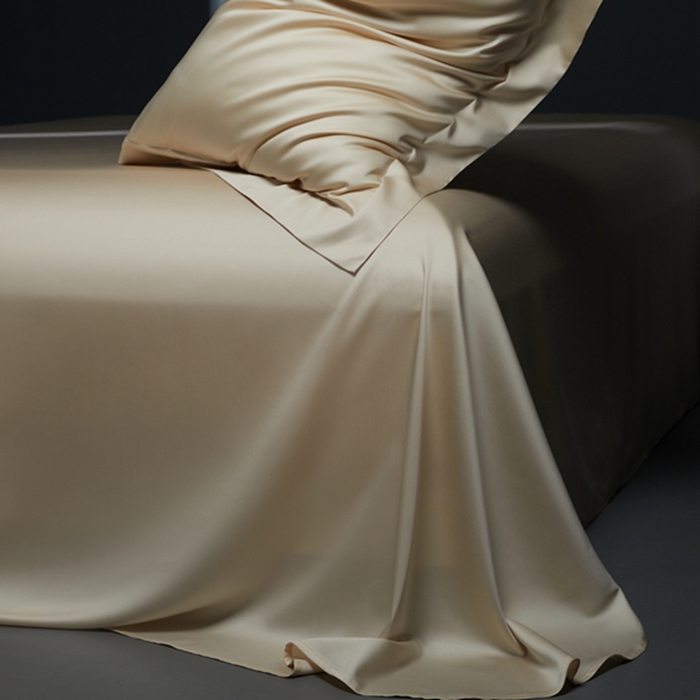 91家纺网 家纺一手货源 找家纺 缔缦 2024新款60天丝棉四件套-花漾 香槟