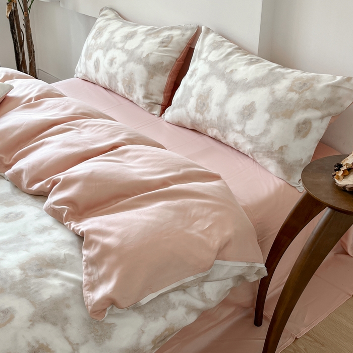 91家纺网 家纺一手货源 找家纺 千朵 2024新款莱赛尔天丝四件套 北海花季