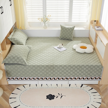 91家纺网 家纺一手货源 找家纺 手艺人沙发垫炕垫 2025新款雪尼尔提花绣花炕盖榻榻米炕垫XK619-XK655 XK625