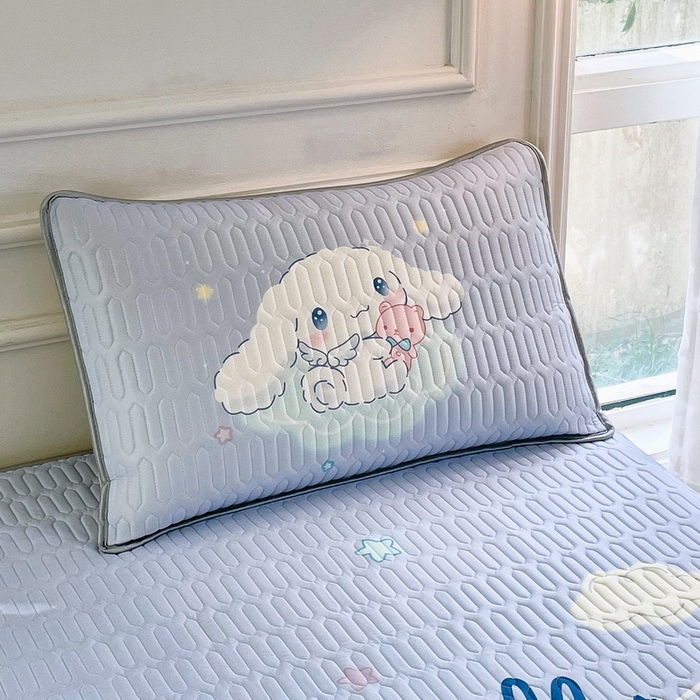 91家纺网 家纺一手货源 找家纺 蘭菲家纺 2024新款大版三丽鸥卡通凉席 棉花糖