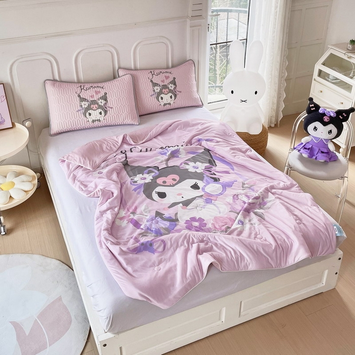 91家纺网 家纺一手货源 找家纺 蘭菲家纺 三丽欧凉感丝夏被 花仙子