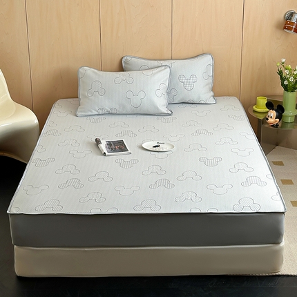 顾里家纺 新款冰豆豆立体提花软席床笠款 米奇