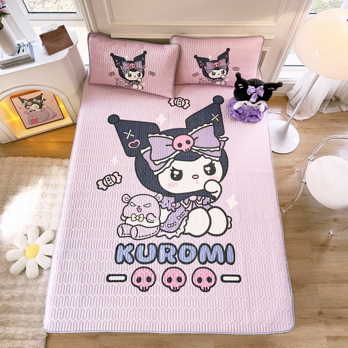 91家纺网 家纺一手货源 找家纺 蘭菲家纺 2024新款大版三丽鸥卡通凉席 小库日记