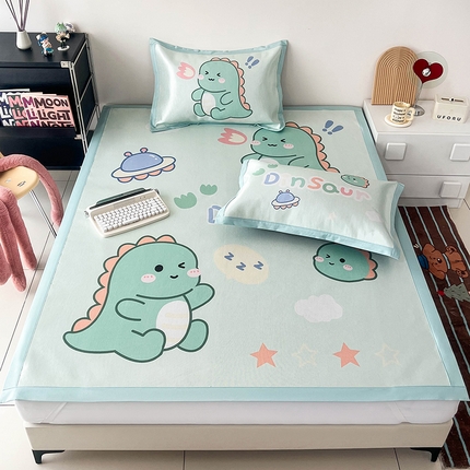 91家纺网 家纺一手货源 找家纺 （总）倾慕 2024新款A类800D数码印花大版冰丝席凉席