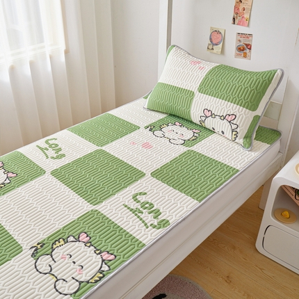 91家纺网 家纺一手货源 找家纺 （总）爱思凯家纺 2025款【印花学生床乳胶凉席】清新乳胶条席