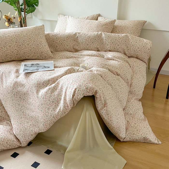 91家纺网 家纺一手货源 找家纺 千朵 2024新款莱赛尔天丝四件套 灵动