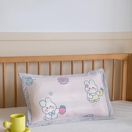 91家纺网 家纺一手货源 找家纺 （总）嗨生活 2025新款A类儿童冰藤枕套 幼儿园枕套 儿童枕套