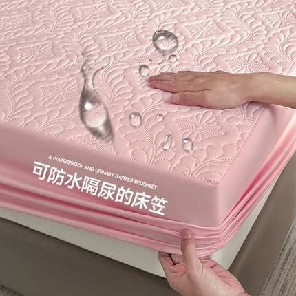91家纺网 家纺一手货源 找家纺 （总）摩妮卡 2025新款防水隔尿夹棉床笠加厚席梦思床垫保护罩