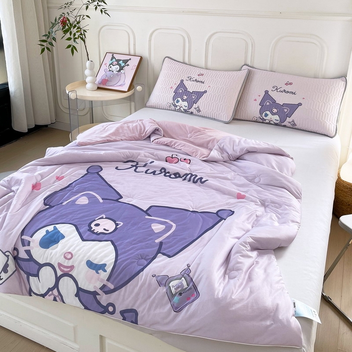 91家纺网 家纺一手货源 找家纺 蘭菲家纺 三丽欧凉感丝夏被 库小咪