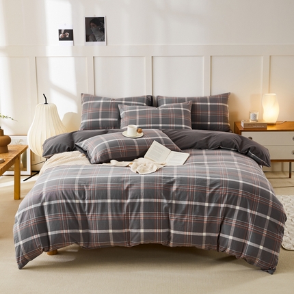 91家纺网 家纺一手货源 找家纺 （总）凡客家居 全棉色织水洗棉四件套学生宿舍三件套