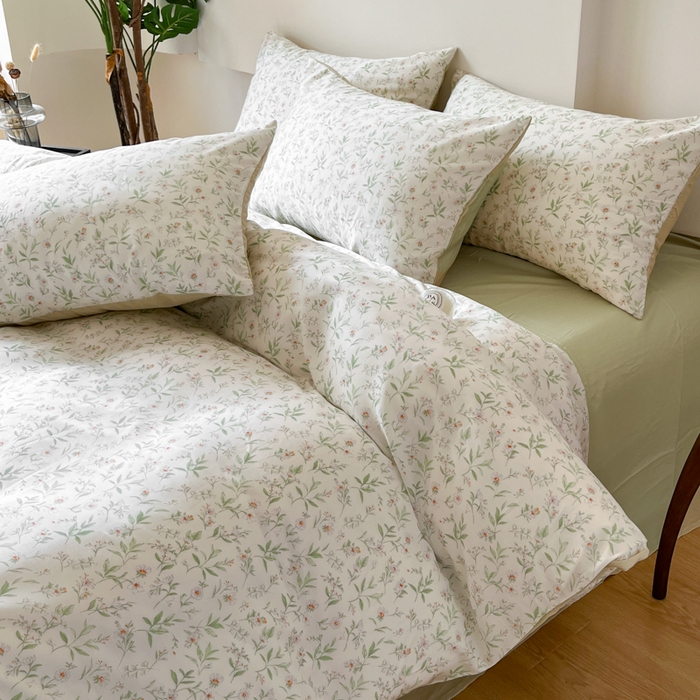 91家纺网 家纺一手货源 找家纺 千朵 2024新款莱赛尔天丝四件套 佳人米