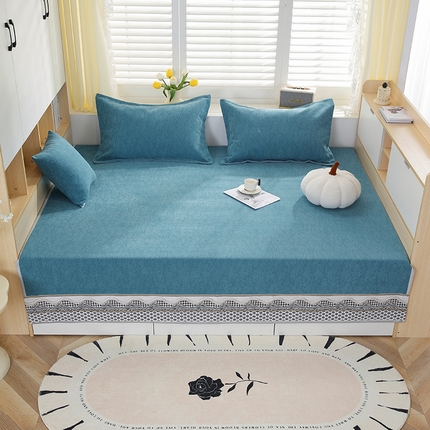 91家纺网 家纺一手货源 找家纺 手艺人沙发垫炕垫 2025新款雪尼尔提花绣花炕盖榻榻米炕垫XK619-XK655 XK636