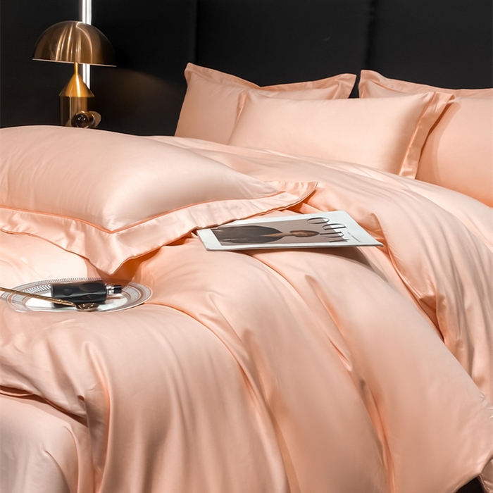 91家纺网 家纺一手货源 找家纺 富之航家纺 2024新款长绒棉四件套 雅克-奶油粉