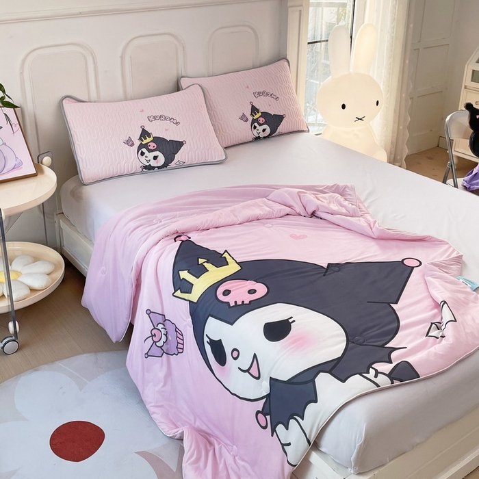 91家纺网 家纺一手货源 找家纺 蘭菲家纺 三丽欧凉感丝夏被 粉巴库